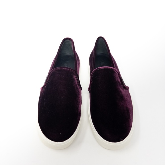 Vince Blair Oxblood Loafer Slip On Sneaker Velvet US 5 EU 35 - Picture 4 of 6